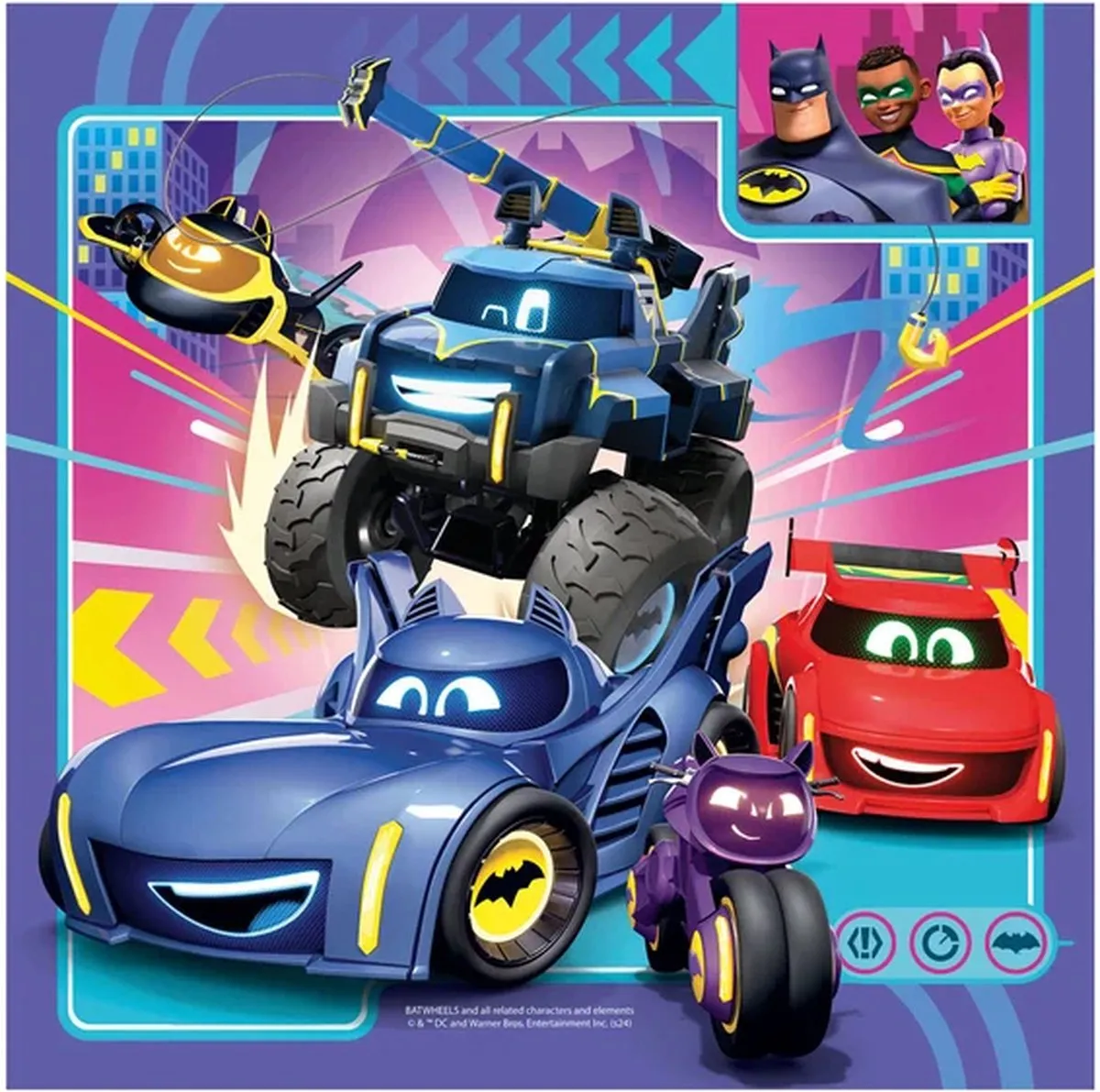 Ravensburger Batwheels Puzzel - 147 Stuks - 3 Puzzels
