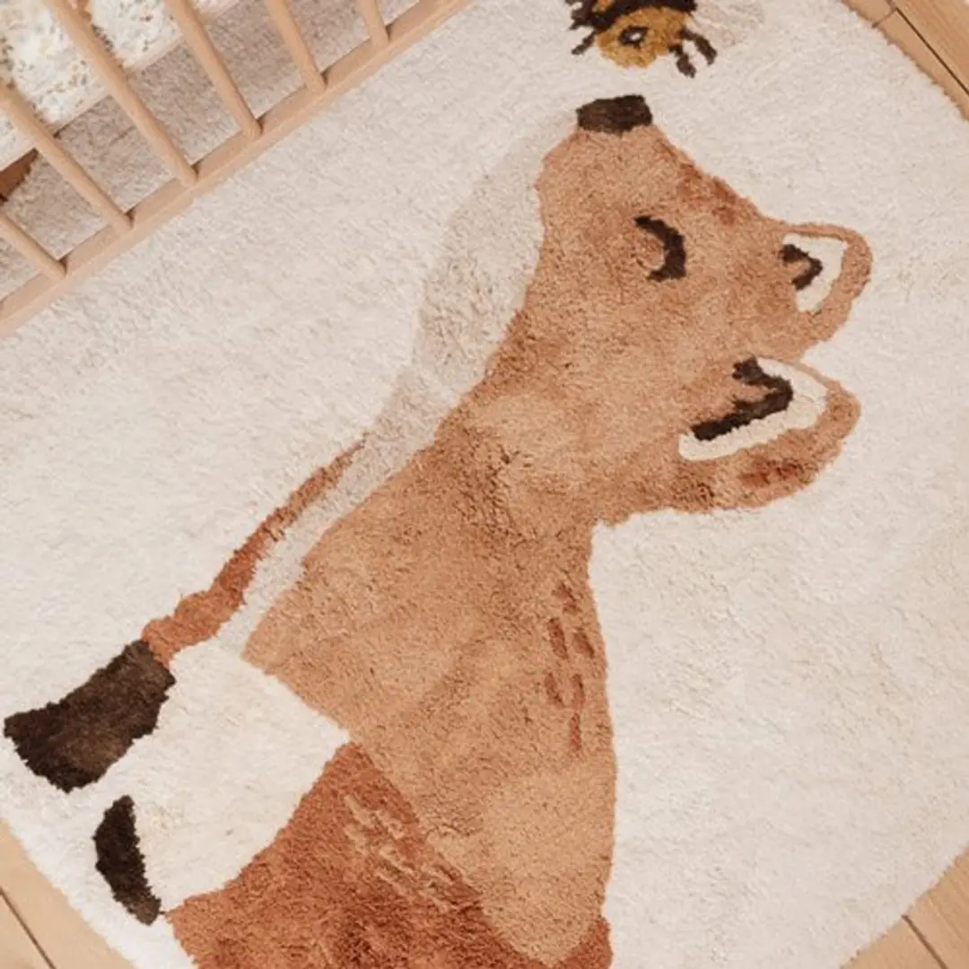 Little Dutch Vloerkleed Forest Friends - Ø110cm - Beige