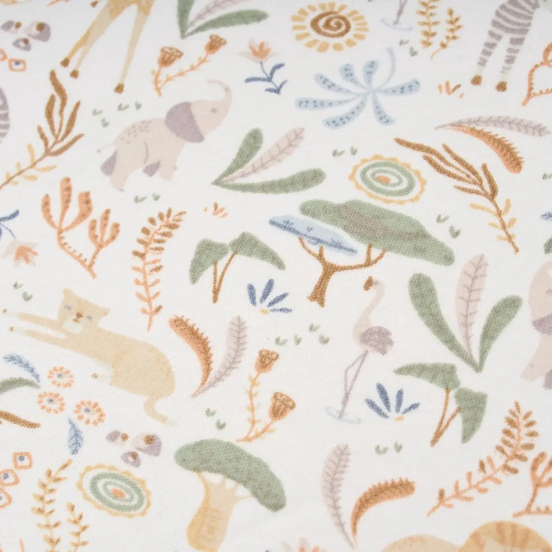 Little Dutch Safari Wonders Aankleedkussenhoes 50x70cm - Groen licht