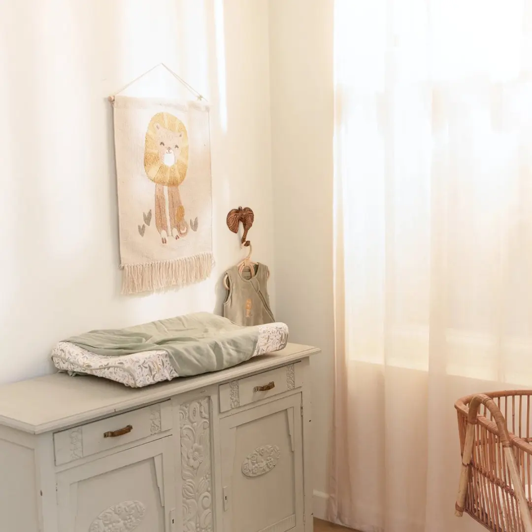 Little Dutch Safari Wonders Aankleedkussenhoes 50x70cm - Groen licht
