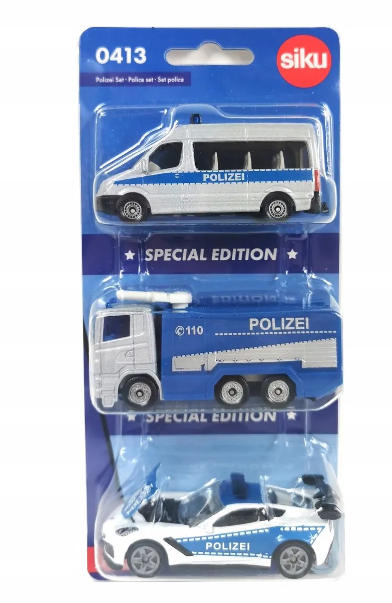 SIKU Politie Voertuigen 3-Pack 0413