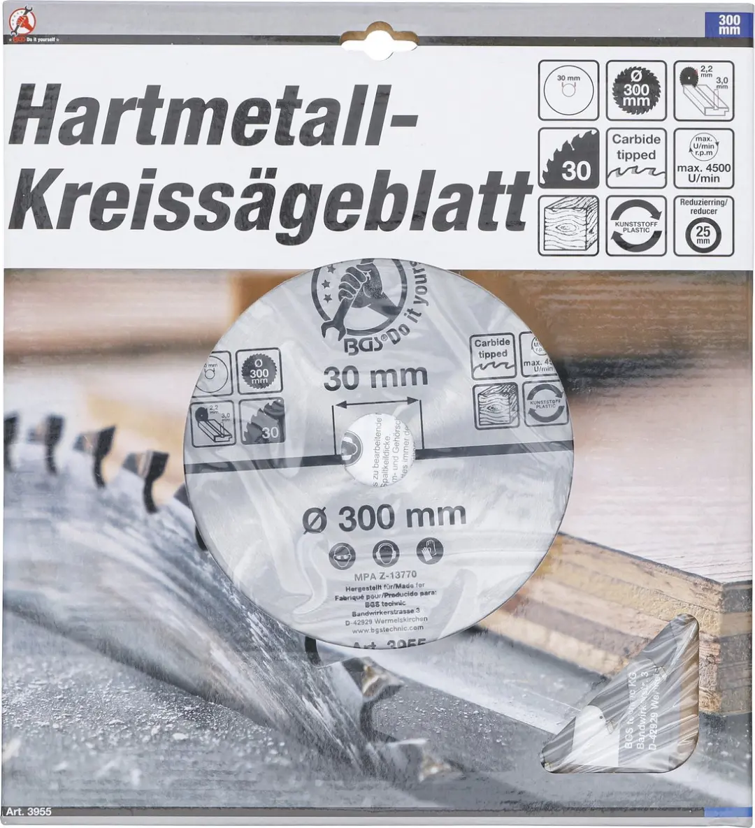 Topgear Cirkelzaagblad HM Ø300mm 30 Tanden - afbeelding 6 van 6