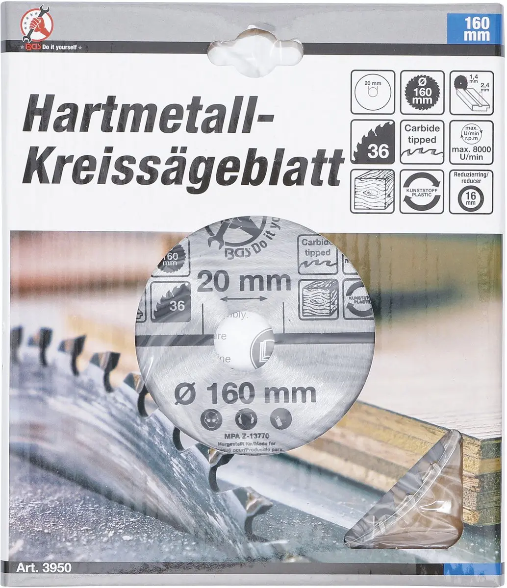Topgear Cirkelzaagblad 160mm 36 Tanden - afbeelding 6 van 6