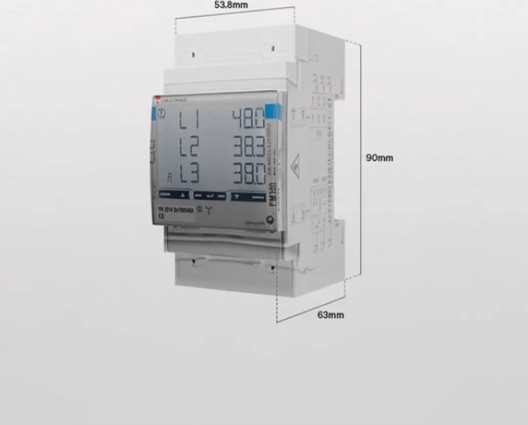 Wallbox MID Meter 3-fasen - 45kW Energiemeter - Grijs