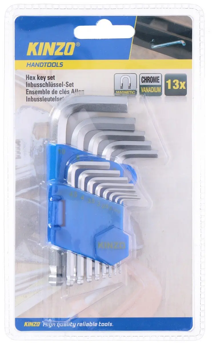 Kinzo Inbussleutelset 13-delig - Zilver - afbeelding 2 van 3