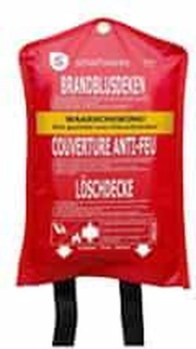 Smartwares Blusdeken 10.014.60 - 1x1m - Brandklasse A/B/C - Rood