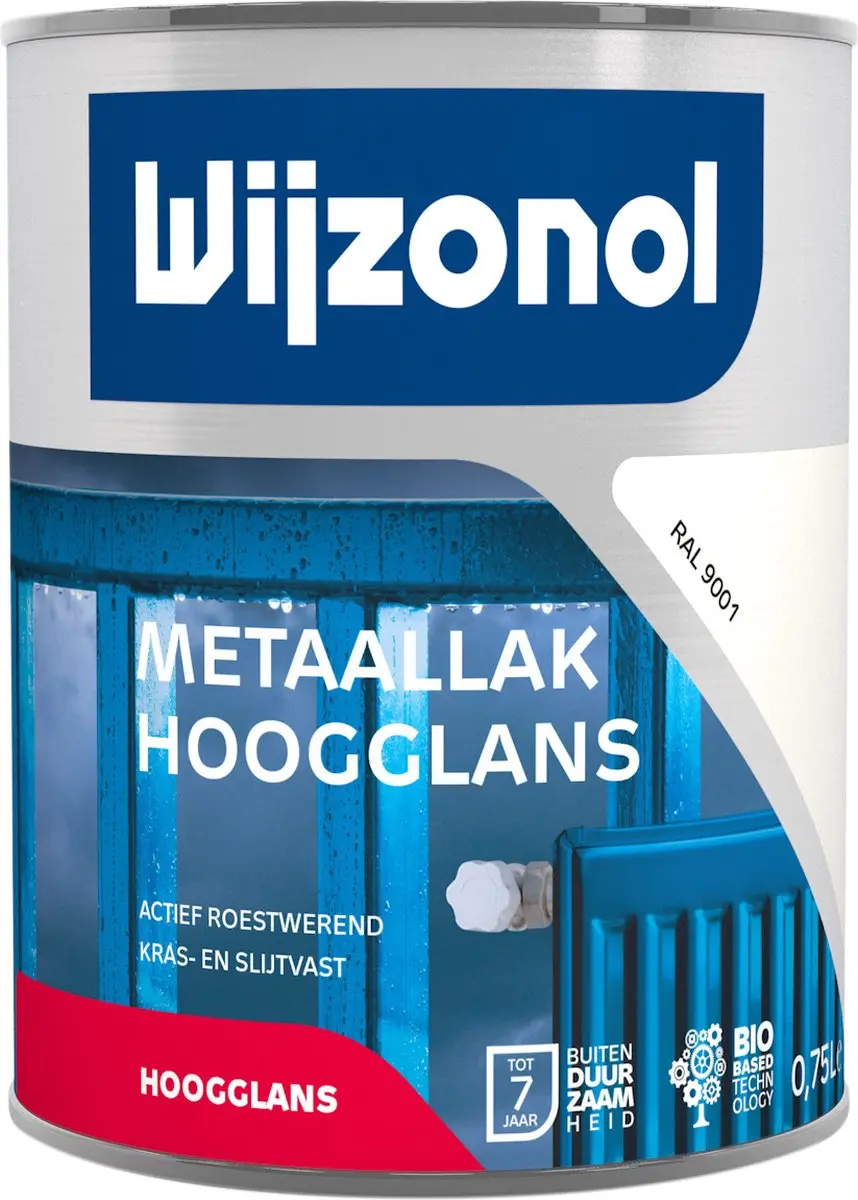 Wijzonol Metaallak Hoogglans Koningsblauw 750ml