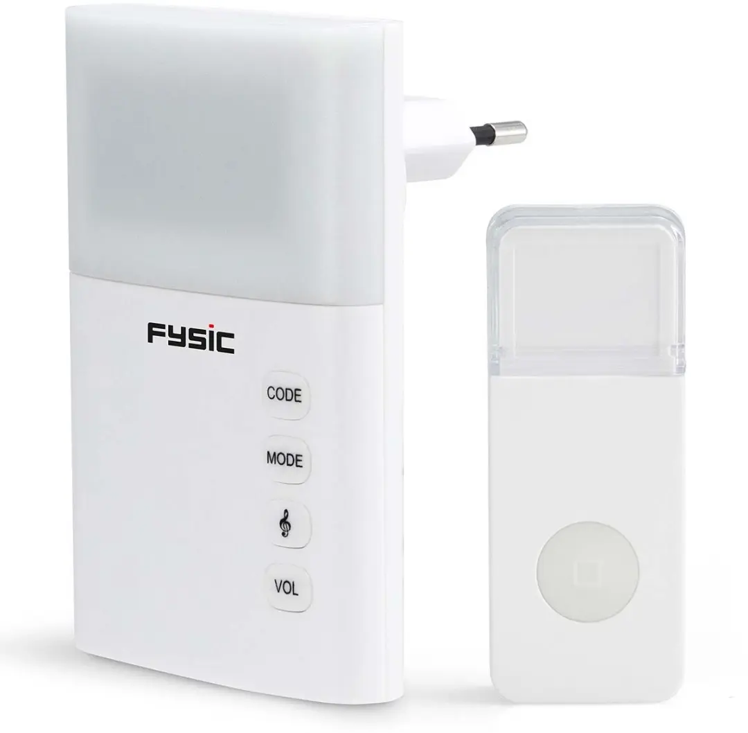Fysic FD-110 Draadloze Deurbel - Wit