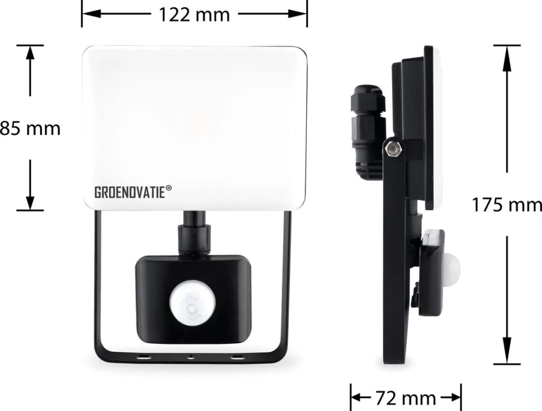 Groenovatie LED Breedstraler 20W IP54 - Neutraal Wit