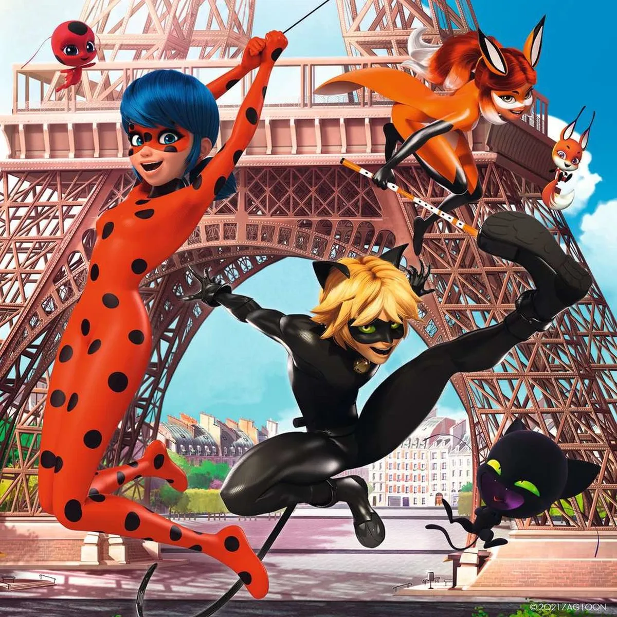 Ravensburger Miraculous Ladybug & Cat Noir Puzzel - 3x49 Stuks