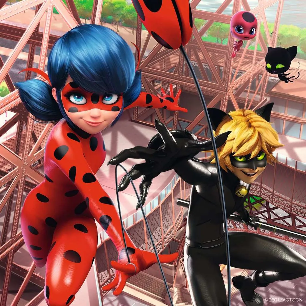 Ravensburger Miraculous Ladybug & Cat Noir Puzzel - 3x49 Stuks