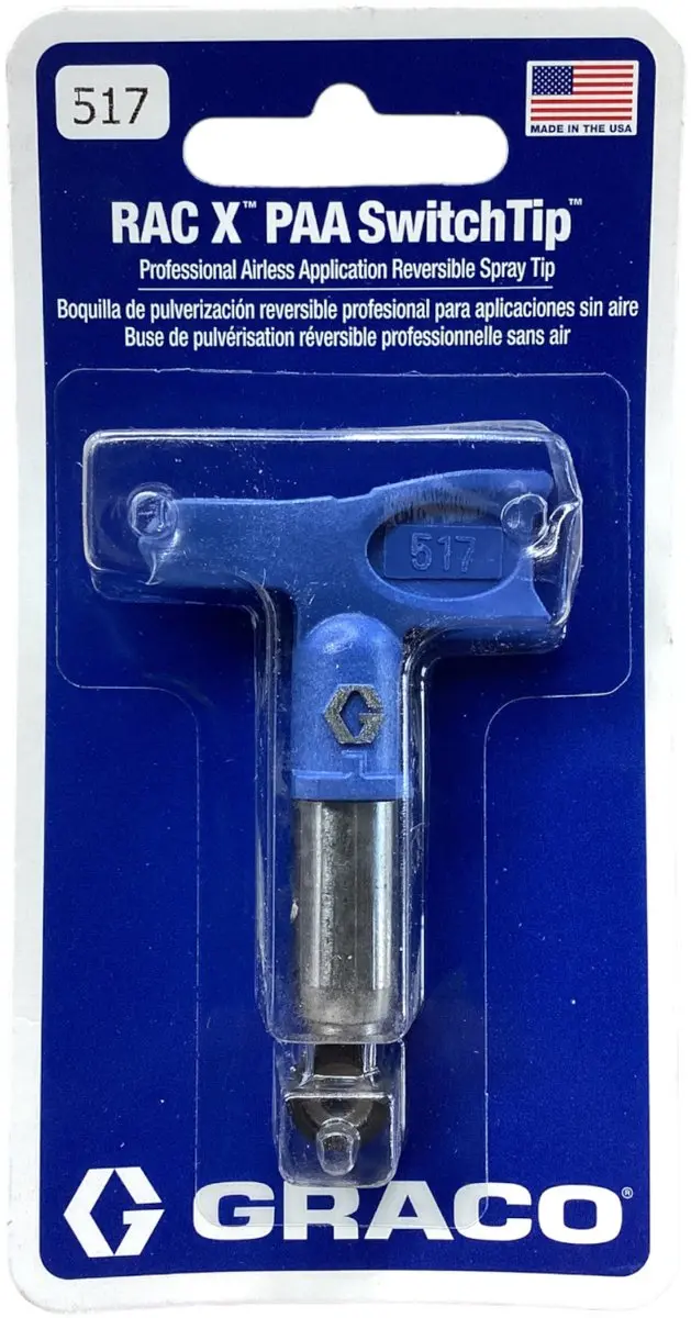 Domino Graco RAC X PAA 517 Airless Spuittip 0,017 inch - Blauw - afbeelding 2 van 2