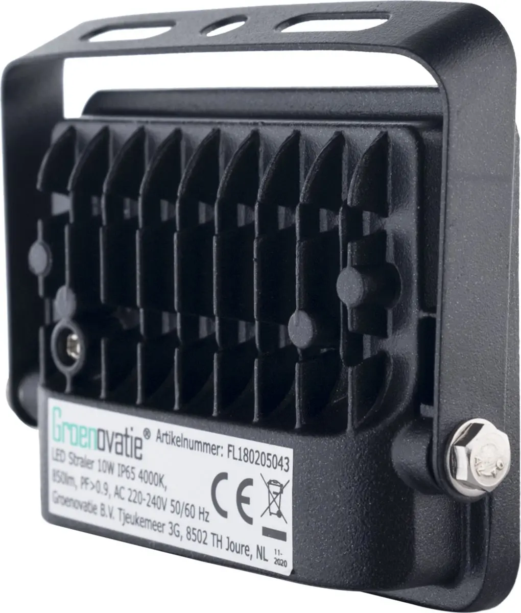 Groenovatie LED Breedstraler 20W IP65 - Zwart - afbeelding 6 van 6