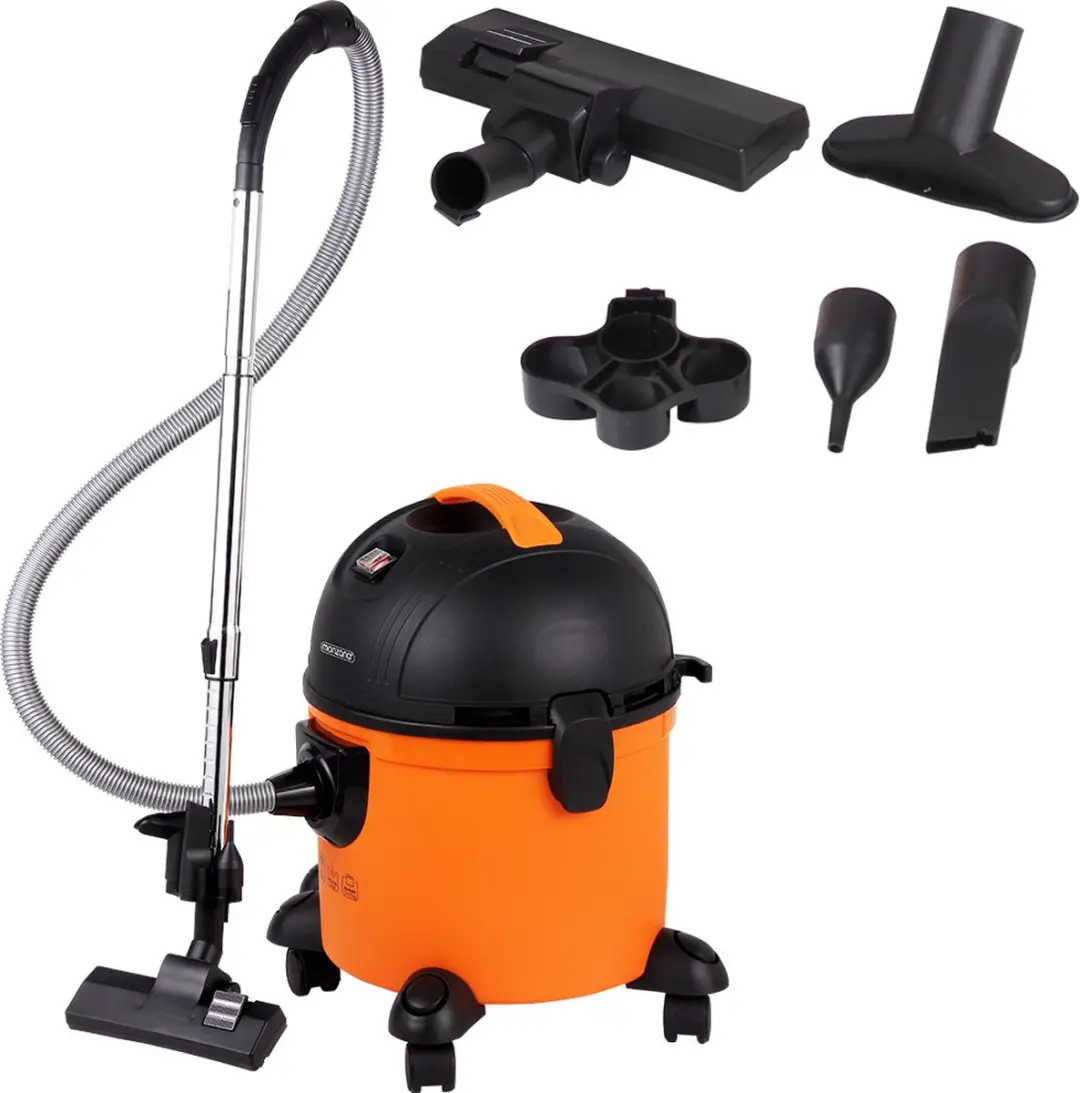 Deuba Monzana Nat & Droog Stofzuiger 1200W 15L - Zwart/Oranje