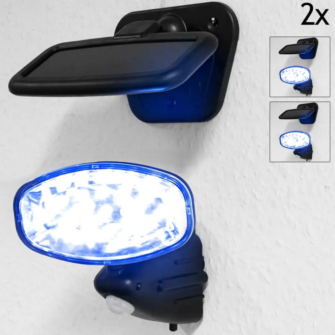 Deuba LED Zonne-Buitenlamp 2 Stuks
