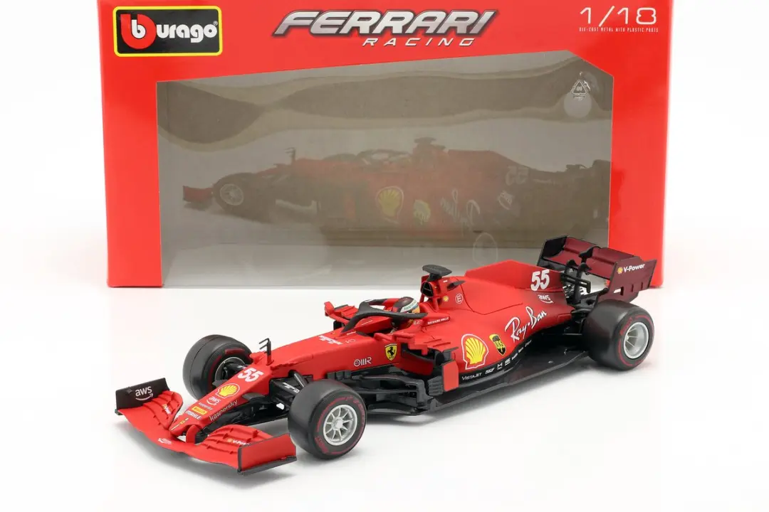 Bburago Ferrari Racing F1 2021 1:18 Auto