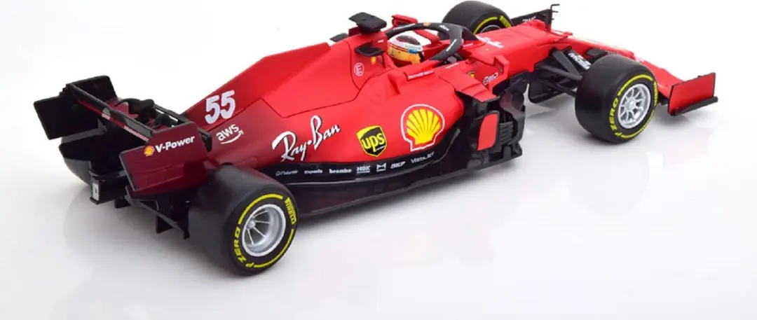 Bburago Ferrari Racing F1 2021 1:18 Auto - afbeelding 4 van 6