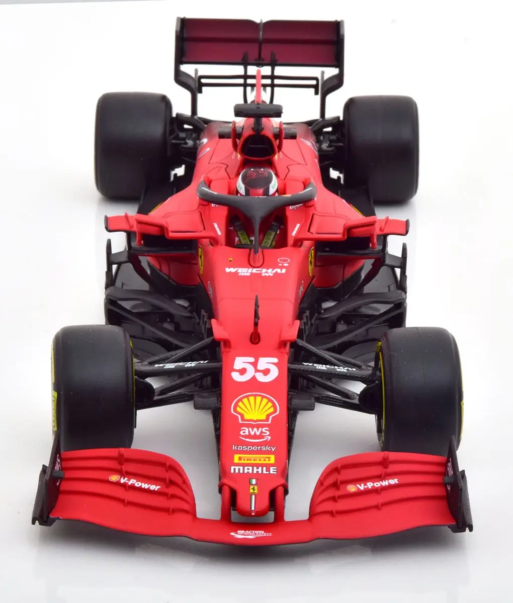 Bburago Ferrari Racing F1 2021 1:18 Auto - afbeelding 3 van 6