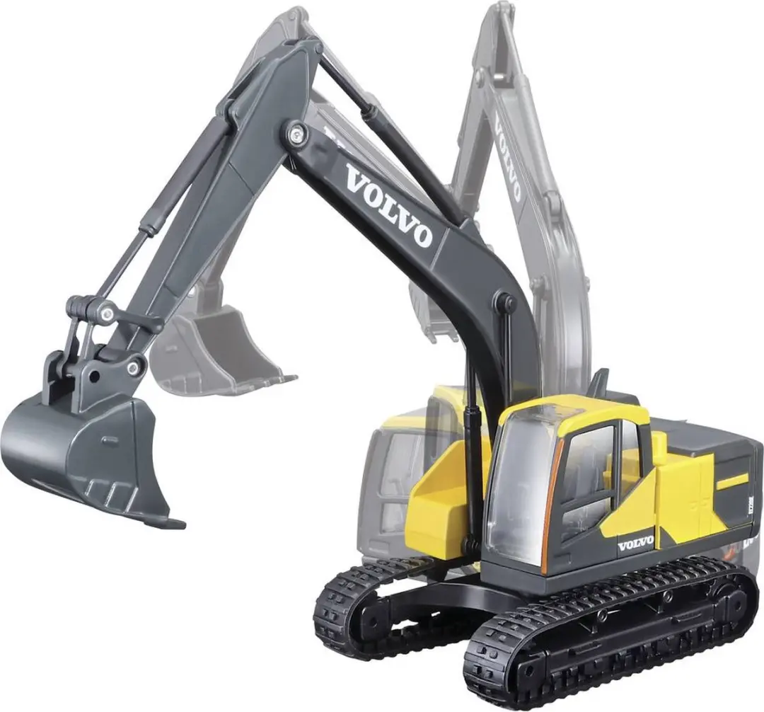 Bburago EC220E Volvo Rupsgraafmachine 1/50 - Zwart - afbeelding 2 van 6