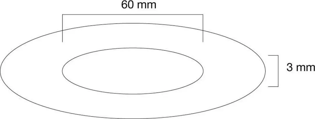 Neomounts FPMA-CRS6 Afdekrozet 60mm - Zilver