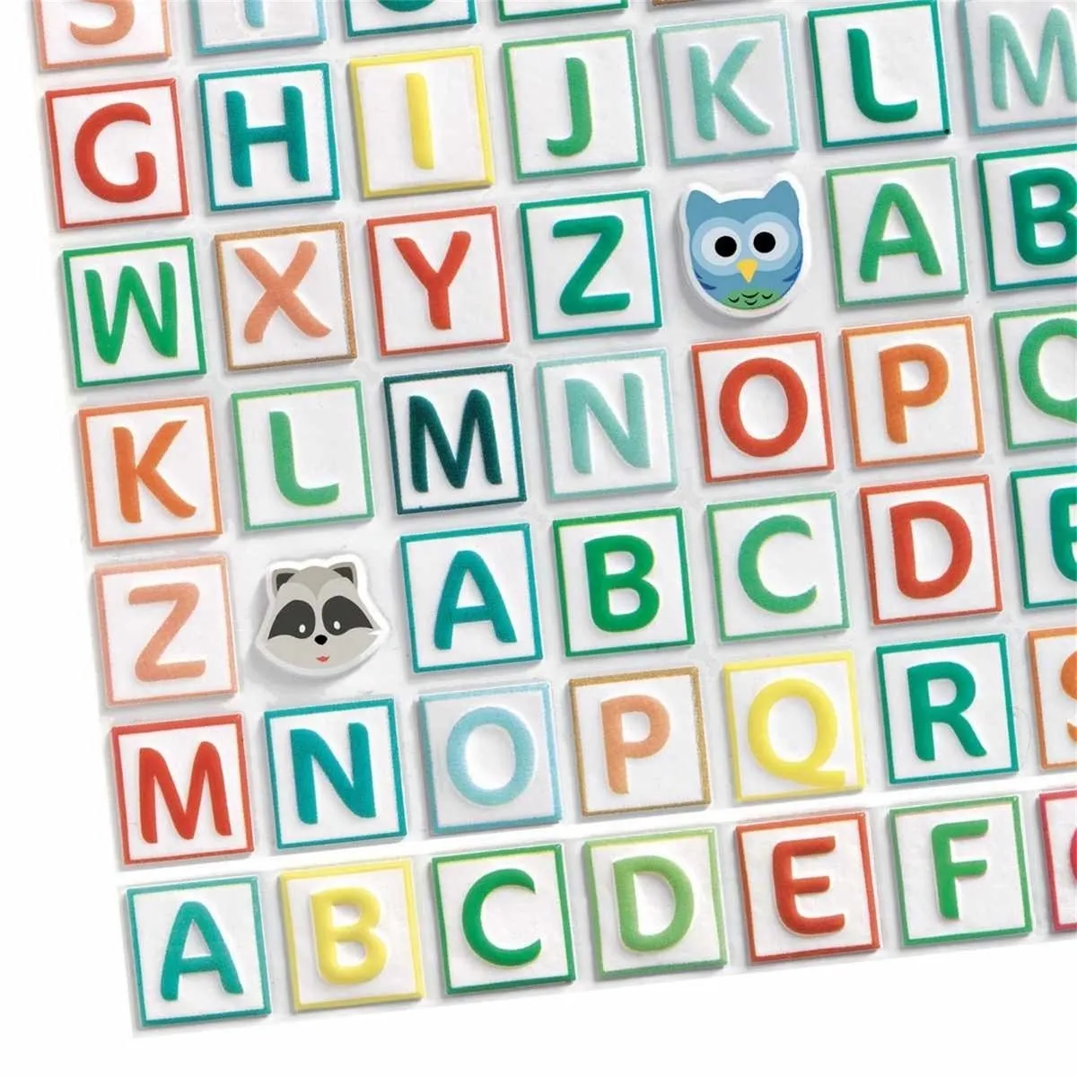 Djeco Alphabet Stickers - 300 Stuks Multicolor