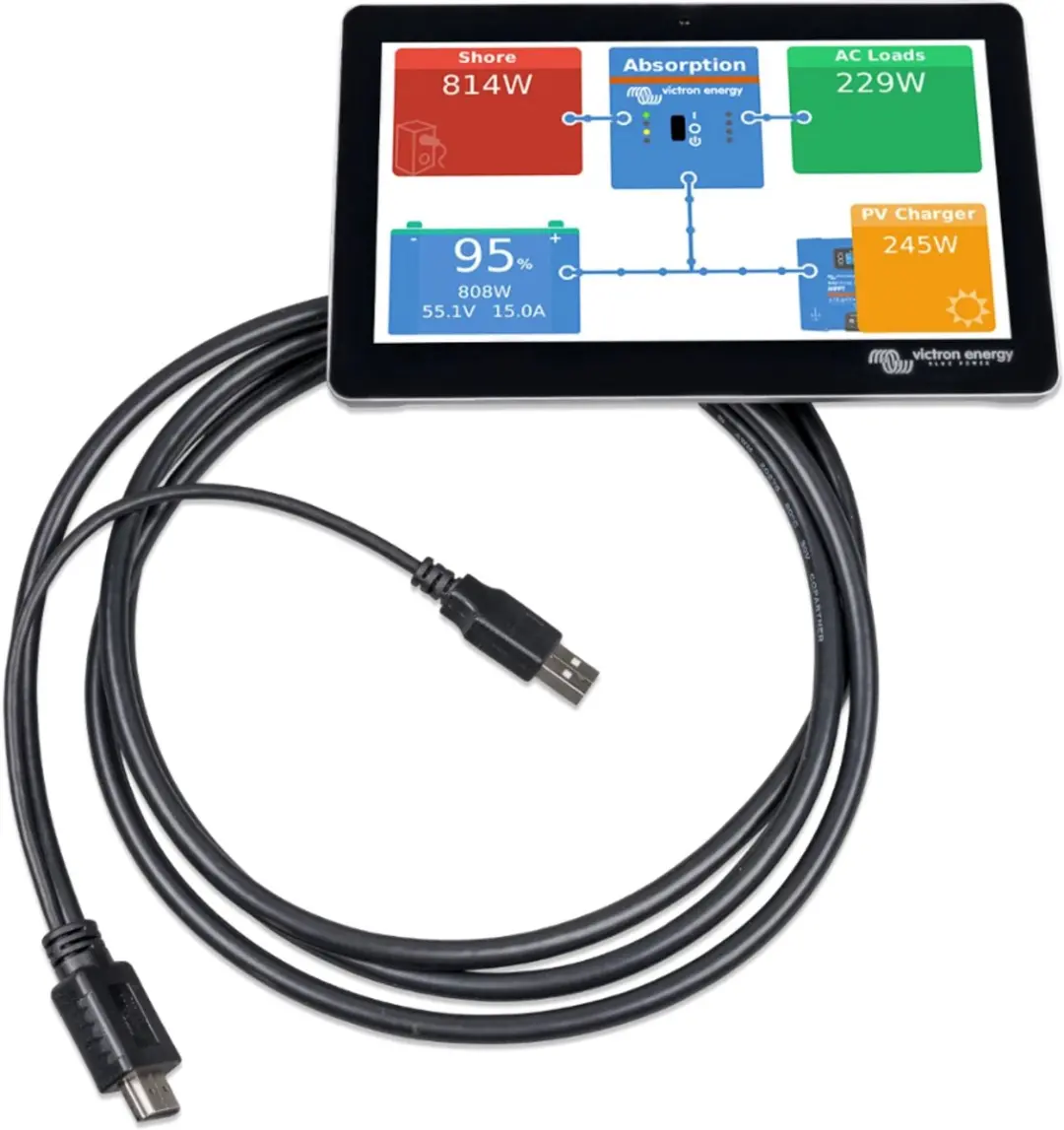 Victron Energy GX Touch 70 Transparant Scherm - Zwart