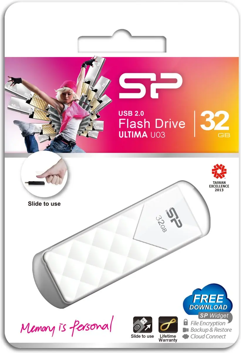 Silicon Power Ultima U03 USB-stick 32GB - Wit