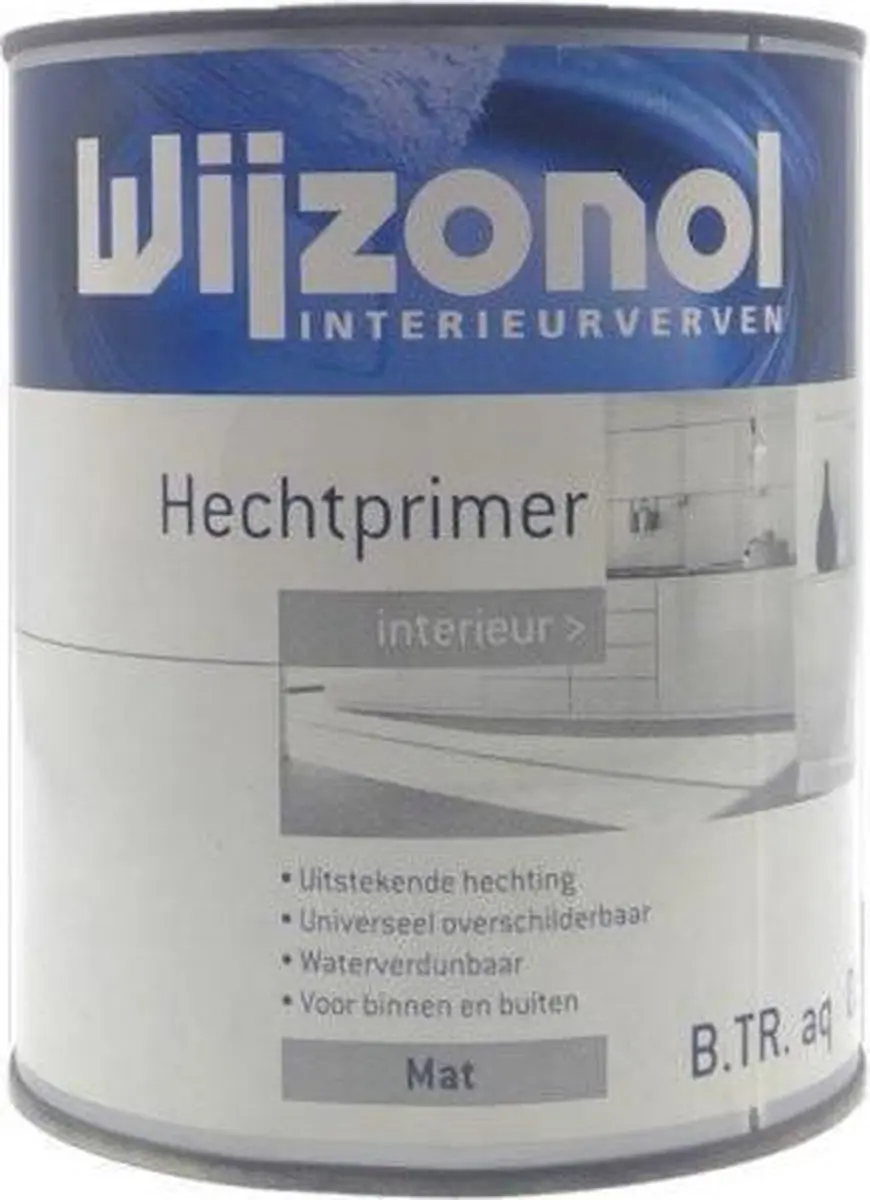 Wijzonol Hechtprimer Interieur Kunststof 0,5L - Wit