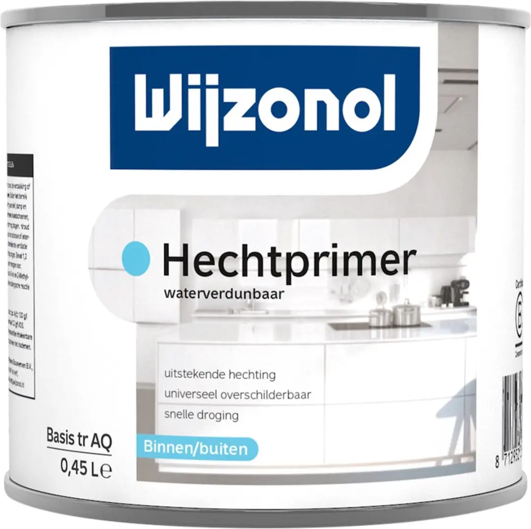 Wijzonol Hechtprimer Interieur Kunststof 0,5L - Wit