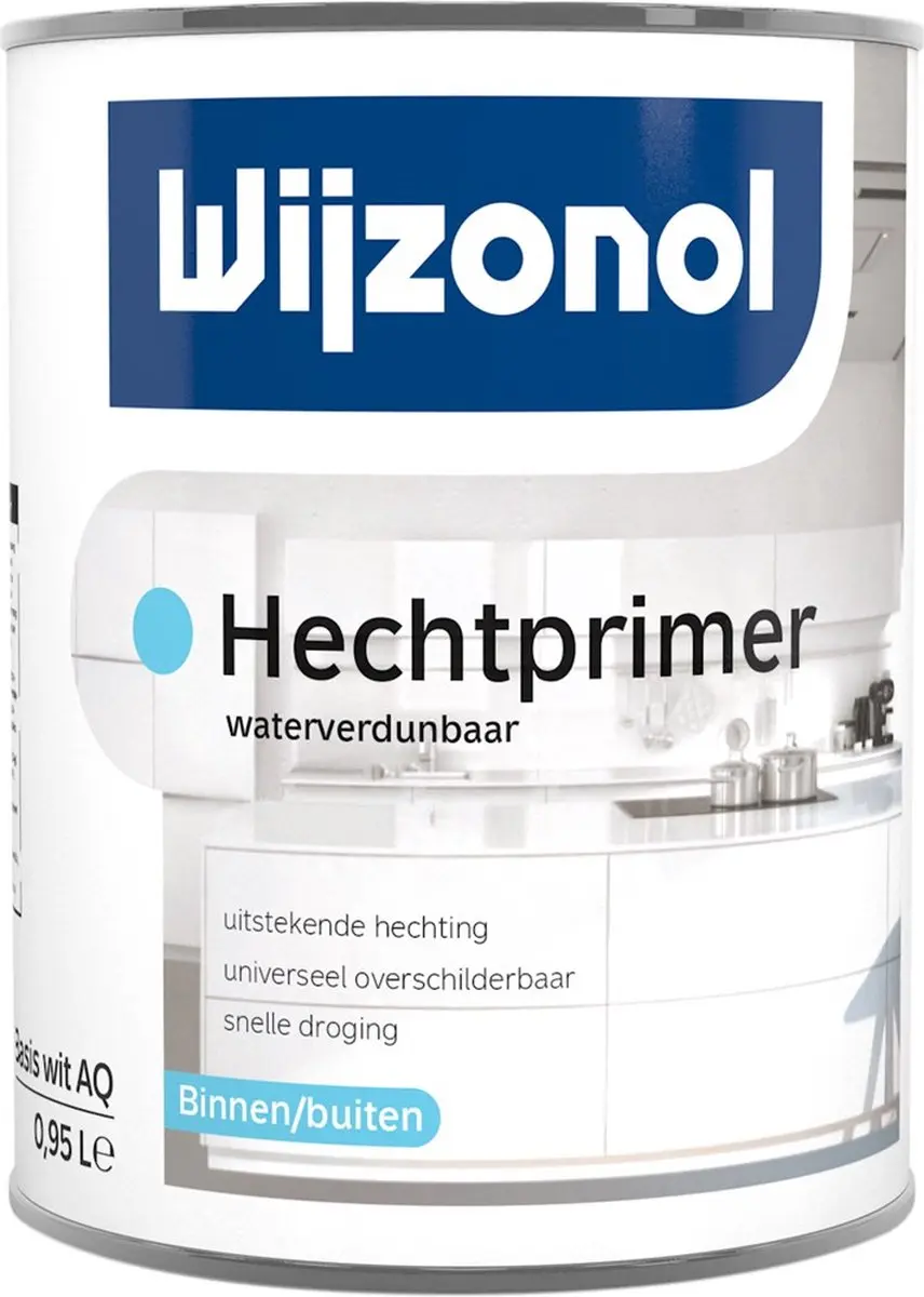 Wijzonol Hechtprimer Interieur Kunststof 0,5L - Wit