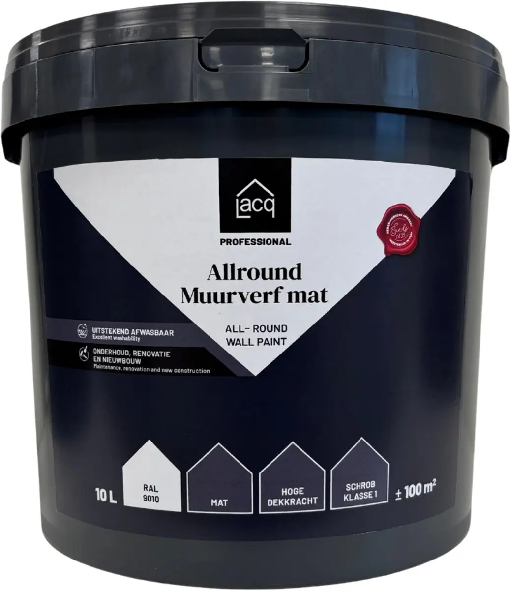 Lacq Allround Muurverf Mat 10 liter