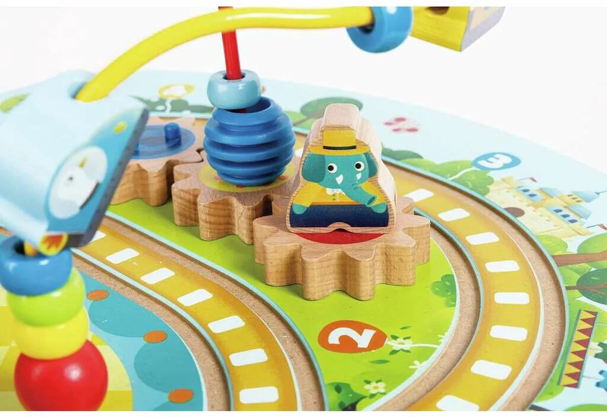Hape Houten Treinbaan Tafel Multicolor
