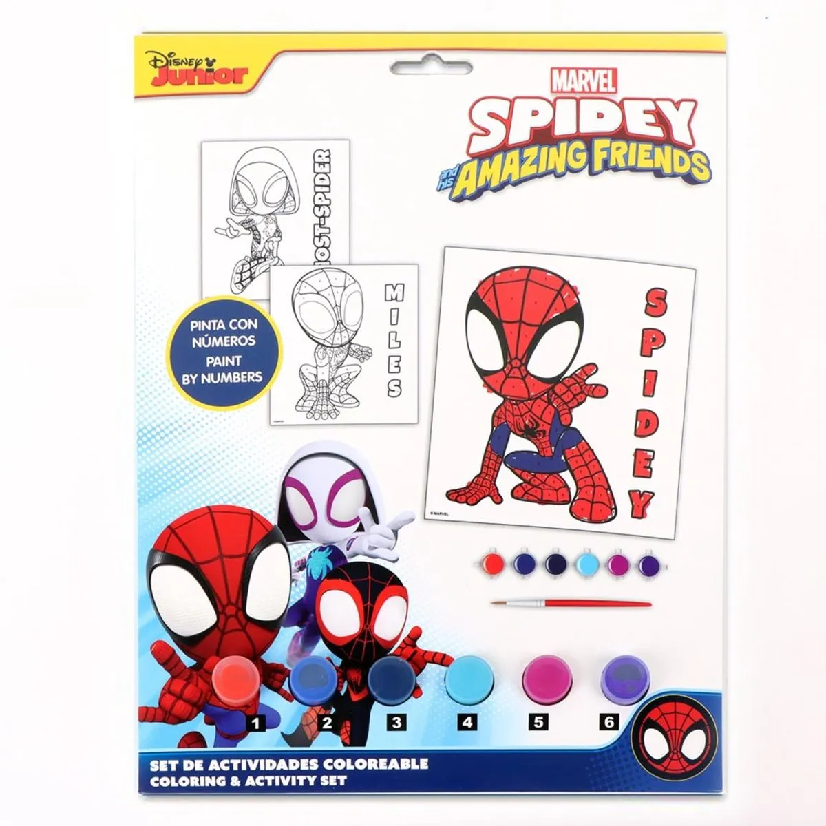 Disney Spidey Verf op Nummer Set