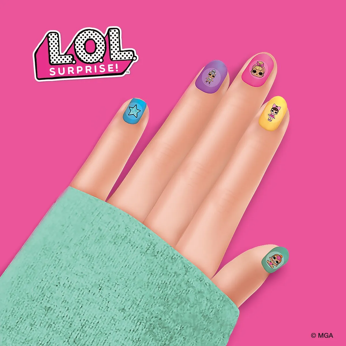 SES Creative L.O.L. Nageltransfers - 198 Stuks - Wateroverdraagbaar