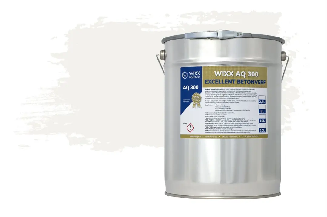 Wixx AQ 300 Excellent Betonverf 5L - RAL 9016 Verkeerswit