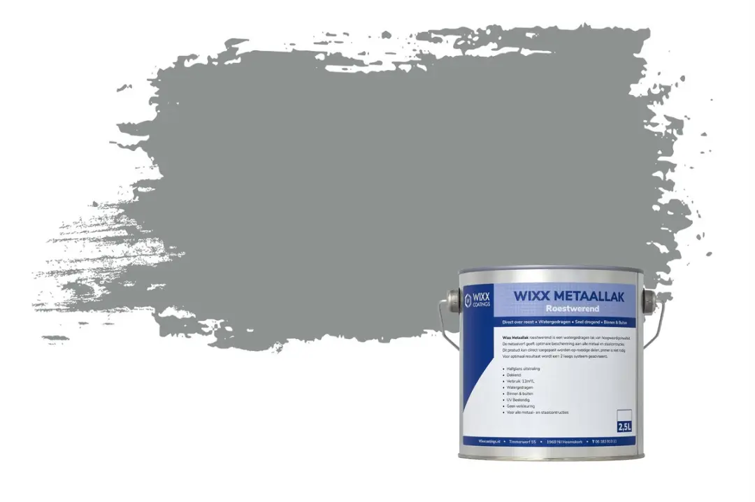 Wixx Aqua Metaallak Roestwerend 5L