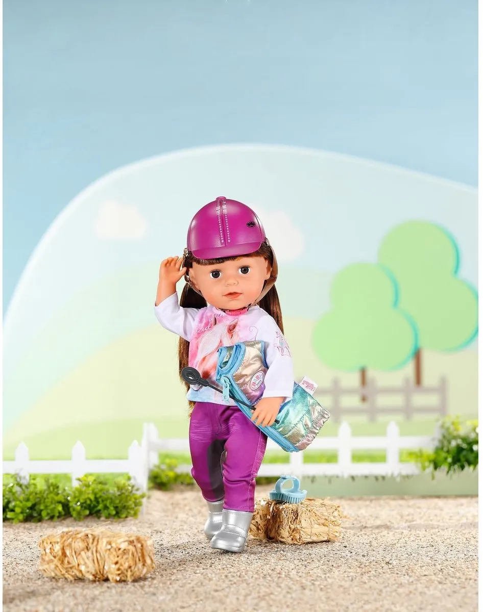 Baby Born Deluxe Paardrij-outfit 43cm - Multi