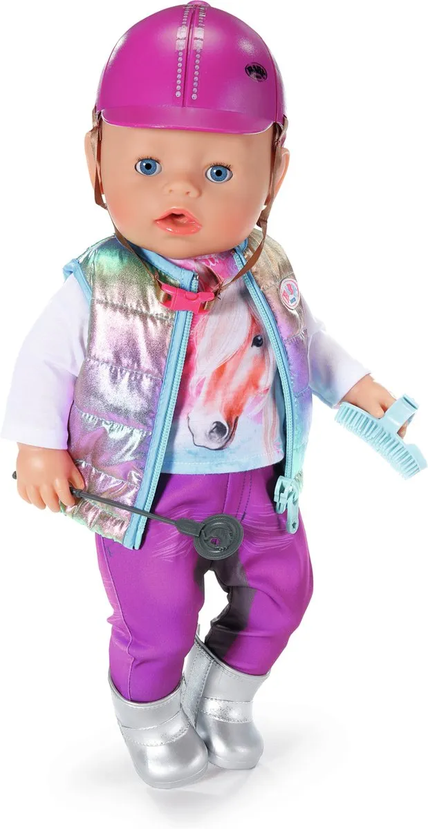 Baby Born Deluxe Paardrij-outfit 43cm - Multi - afbeelding 6 van 6