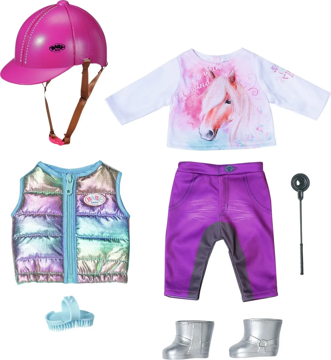 Baby Born Deluxe Paardrij-outfit 43cm