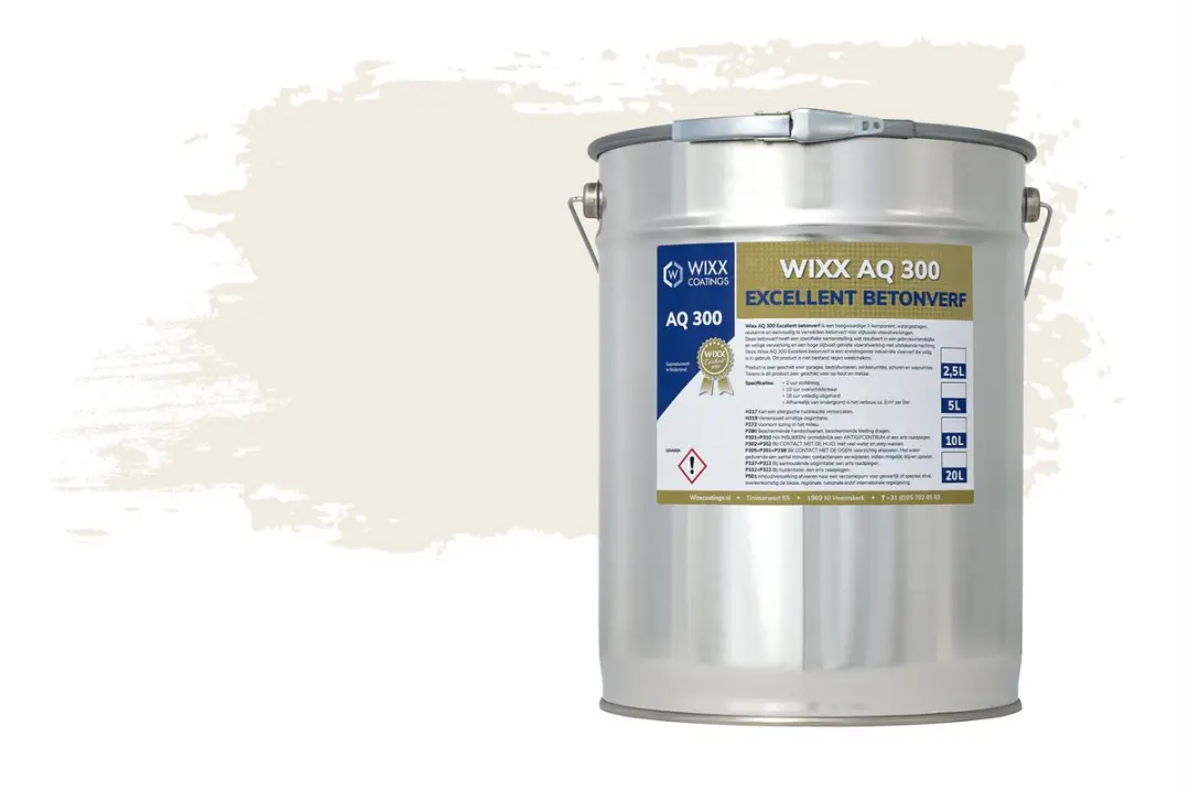 Wixx AQ 300 Betonverf Zuiver Wit 2.5L