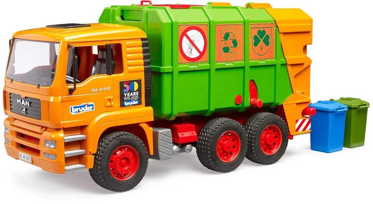 Bruder MAN Jubileum Vuilniswagen Speelgoedauto 01056 - Multicolore