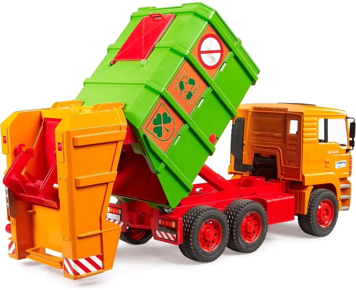 Bruder MAN Jubileum Vuilniswagen Speelgoedauto 01056 - Multicolore