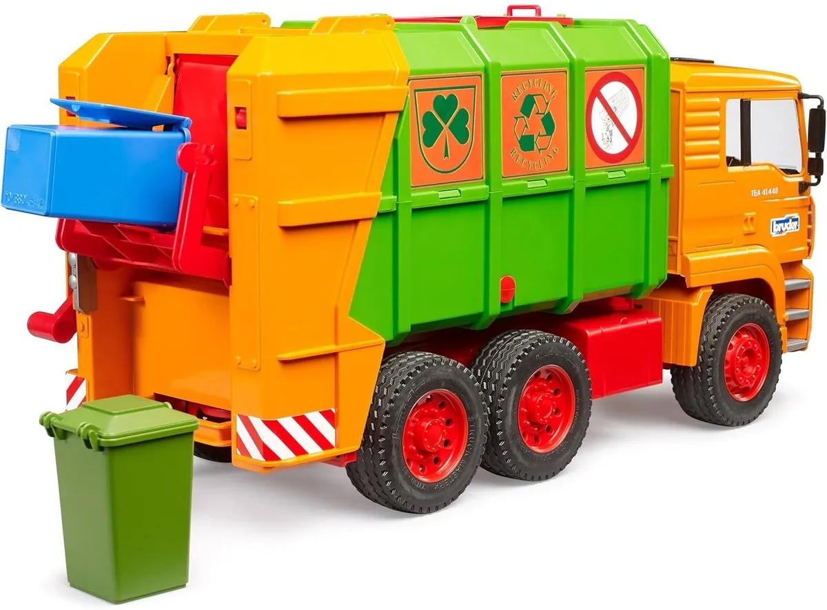 Bruder MAN Jubileum Vuilniswagen Speelgoedauto 01056 - Multicolore