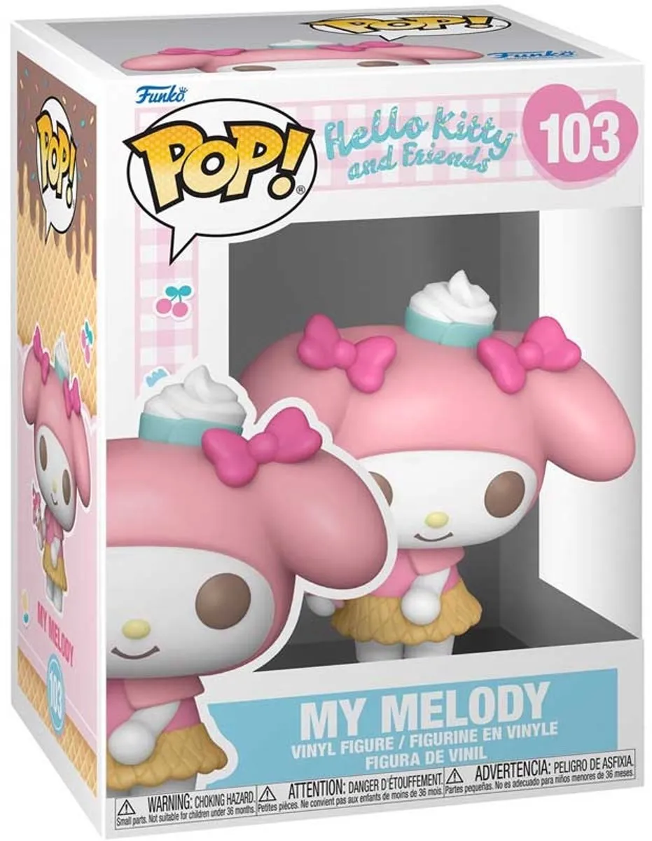 Funko Pop! Hello Kitty & My Melody Ice Cream - Multicolor