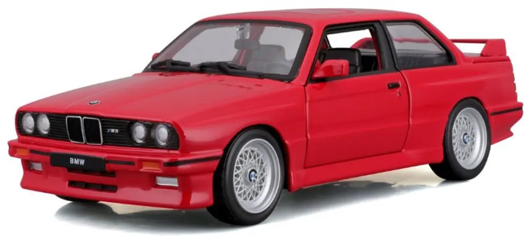 Bburago BMW M3 (E30) '88 1:24 Modelauto - afbeelding 4 van 5