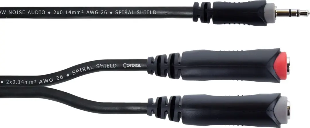 Cordial EY 0.3 WGG Y-Adaptor Kabel 300mm - ACC0009052-000 - Zwart