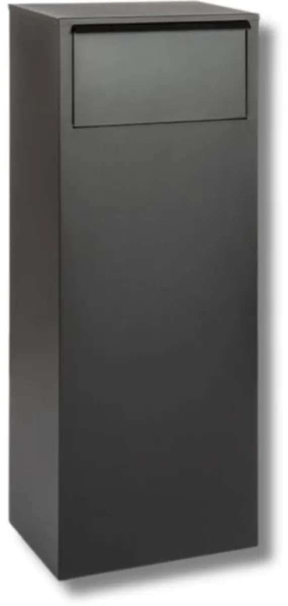 Famiflora BLOC Pakketbrievenbus - Mat Zwart - 105x39x27cm - afbeelding 6 van 6