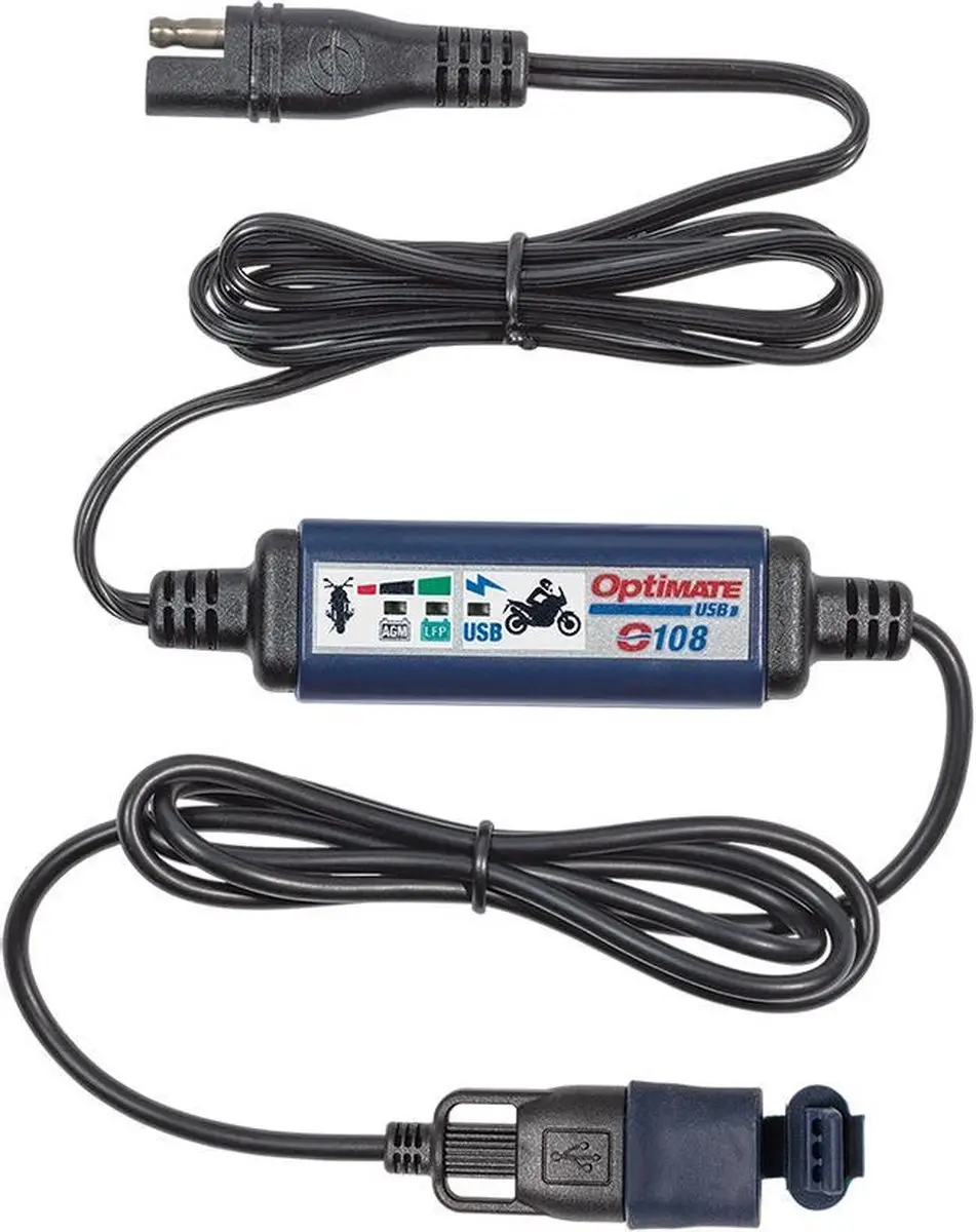Optimate O-108 SAE naar USB-A Lader 12V