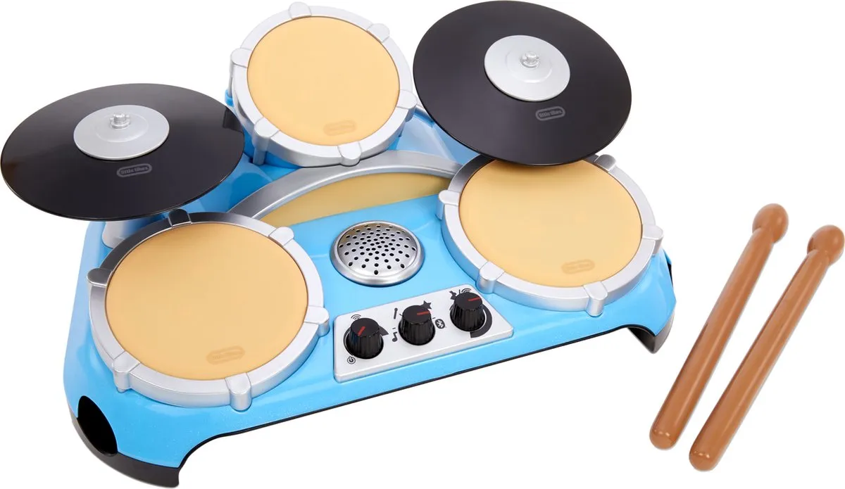 Little Tikes My Jam Drums Drumstel - Blauw/Zwart/Beige