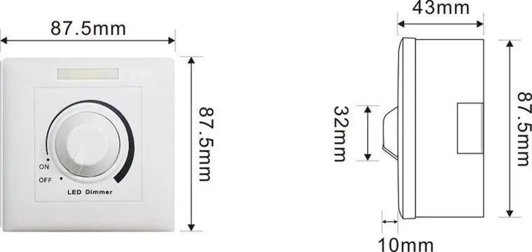 Groenovatie LED Dimmer 0-10V - 200W - Beige - afbeelding 6 van 6